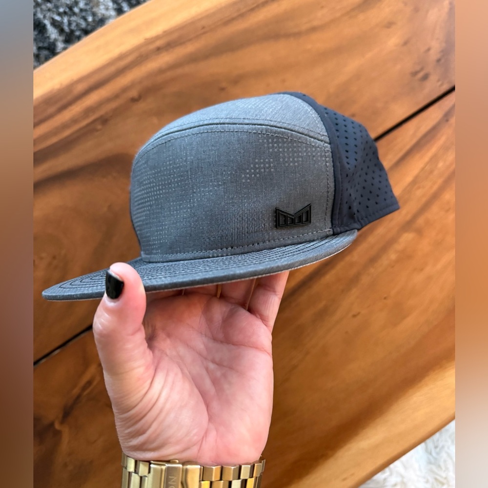 🔥Melin Headwear Reflective-Camo✨Hydro💧Gray 5-Panel Snapback Hat